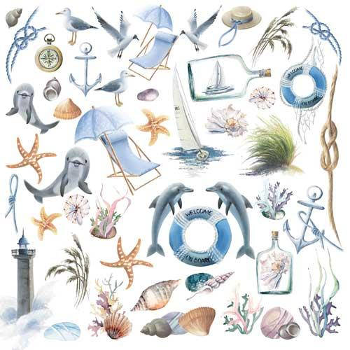 

Папір для вирізання - Memories of the sea - Fabrika Decoru - 30х30