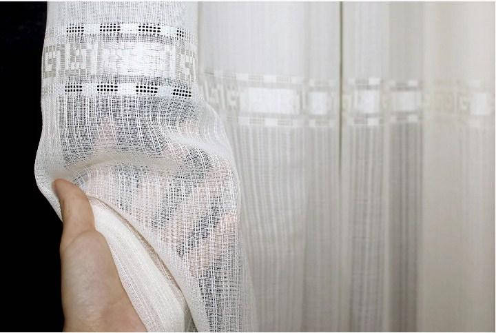 

Бежевая тюль (гардина) из ткани лен. Тюль в зал, спальню, гостиную, Бежевый