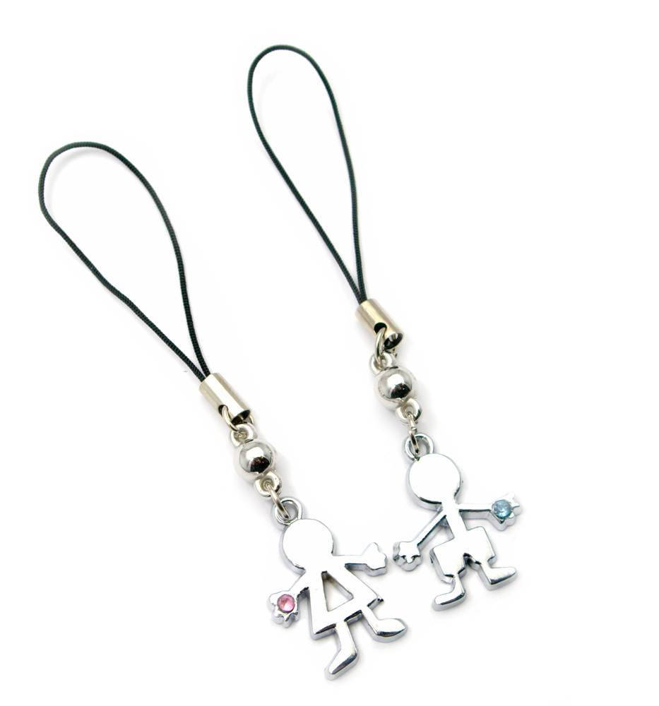 

Брелоки для влюбленных (B) "Мальчик с девочкой" (20шт/уп)