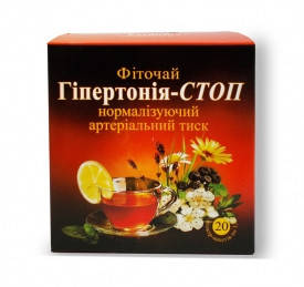 

ФИТОЧАЙ "ГИПЕРТОНИЯ-СТОП" 20 ПАКЕТОВ ПО 1,5 Г