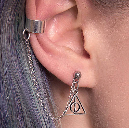 

Кафф "Дары Смерти. Гарри Поттер". С цепочкой