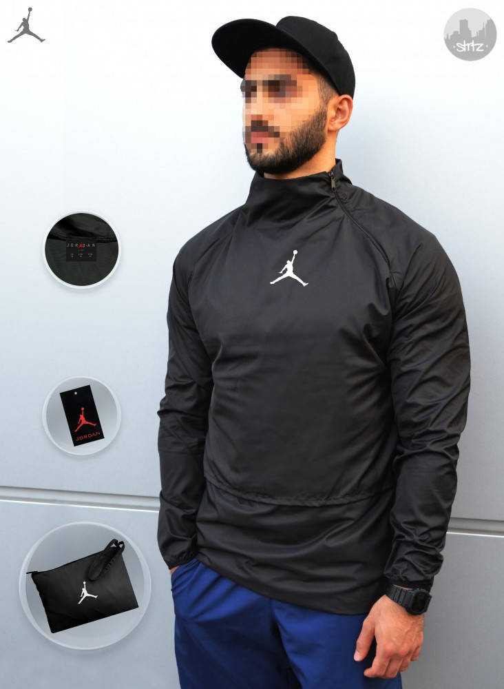 

Ветровка анорак Jordan 23 Tech Packable Anorak (Чёрный), Черный