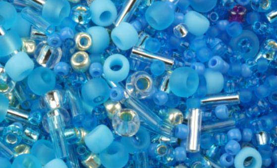 

Японський бісер TOHO МІХ Blue/Silver