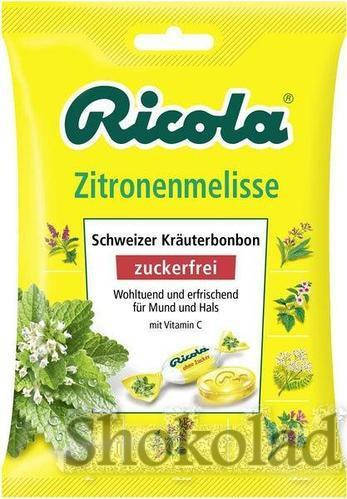 

Ricola Bonbon, Zitronenmelisse - Леденцы освежающие без сахара Лимон-Мелисса, 75 г