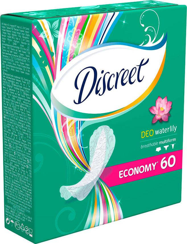 

Прокладки щоденні Discreet 60шт Deo Водяна лілія