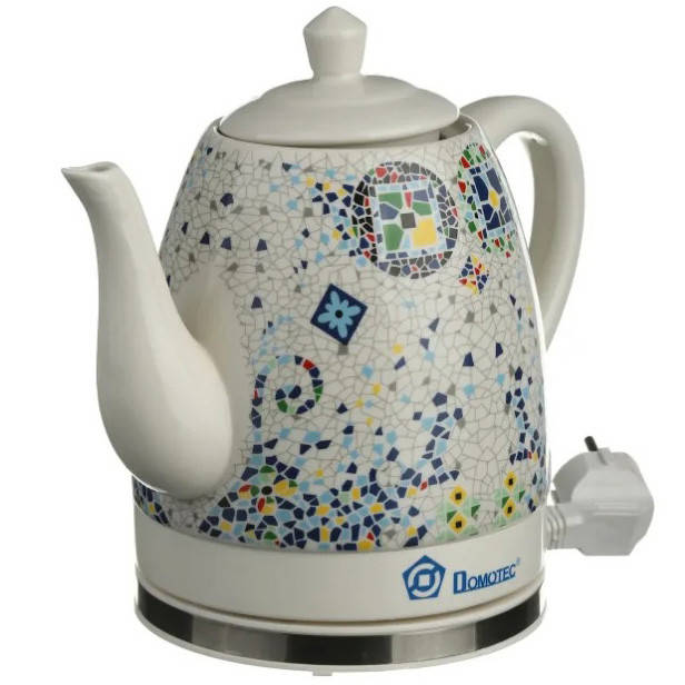 

Чайник электрический с керамическим корпусом Domotec 1.5 л 1500 Вт электрочайник керамический
