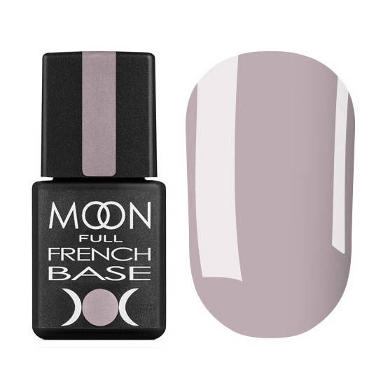 

Moon Full French Base № 12 - камуфлирующая база (бежево-серый, эмаль), 8 мл