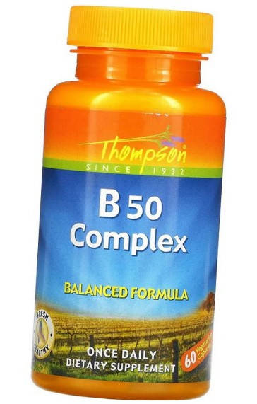 

Витамины группы Б Thompson B-50 Complex 60 капс