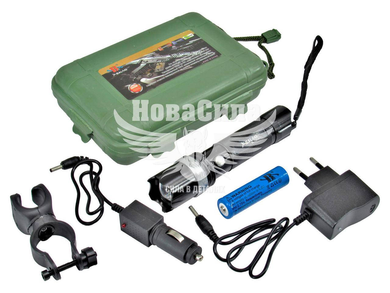 

Фонарик ручной (Bailong) линзовый POLICE 99000W (крепл. на оружие) BL-T8628