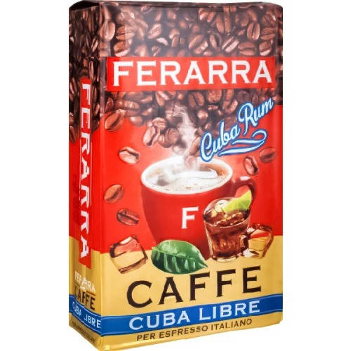 

Кофе молотый Ferarra Cuba Libre с ароматом кубинского рома 250 г в вакуумной упаковке