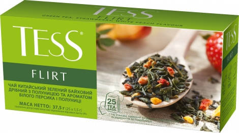 

Чай зелёный в пакетиках Tess FLIRT, 25 шт х 1.5 г