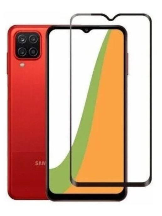 

3D защитное стекло для Samsung A12 / стекло защитное на самсунг а12 / стекло full glue на samsung a12, Черный