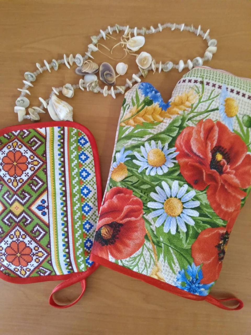 

Набір прихватка+рукавичка, Разные цвета