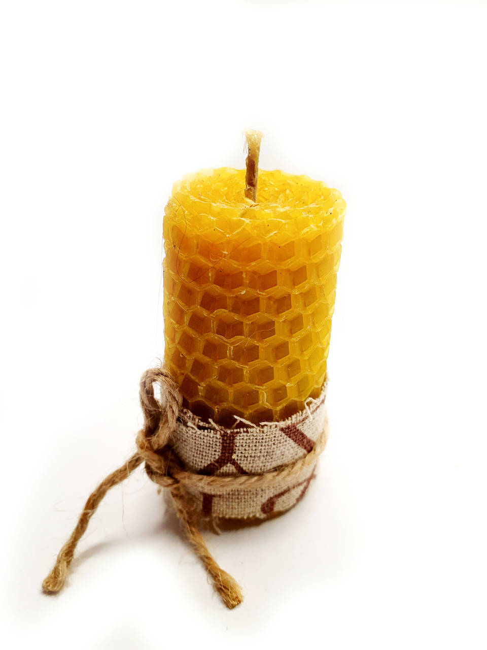 

Свеча из натуральной вощины с травами на 1 час, свечи ручной работы для успокоения, очищения, лечебная, Желтый