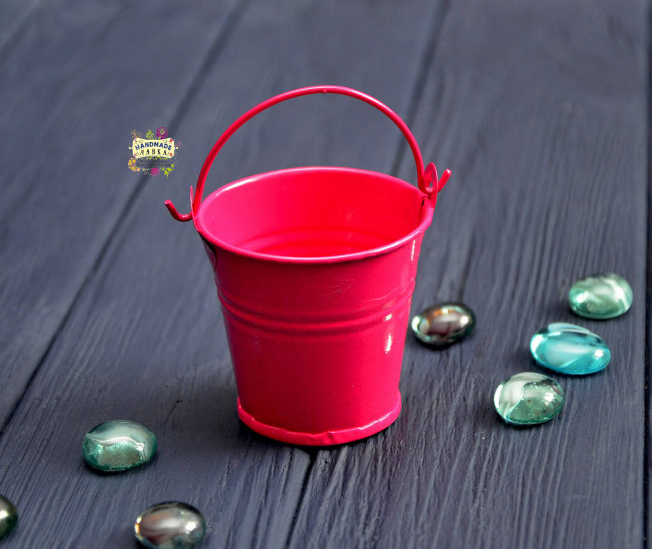 

Ведерко декоративное, цвет фуксия, высота 5 см, диаметр 4/5,5 см