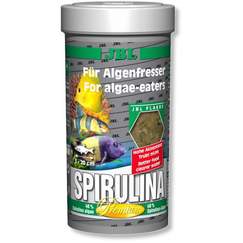 

JBL Spirulina корм в хлопьях для травоядных рыб, 100 мл