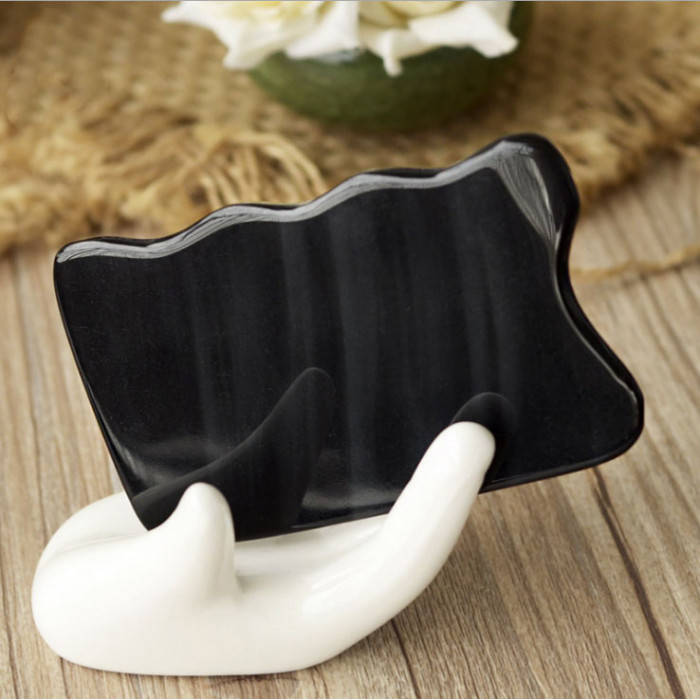 

Скребок для массажа Гуаша Бритва, пластина скребок из рога