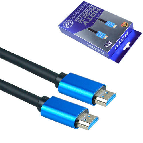 

Кабель HDMI - HDMI 1.5м v2.0 4K позолоченный грубый, Premium