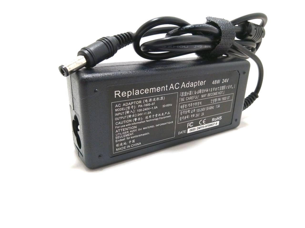 

Блок питания 24V 2A 5.5-2.5mm, Черный