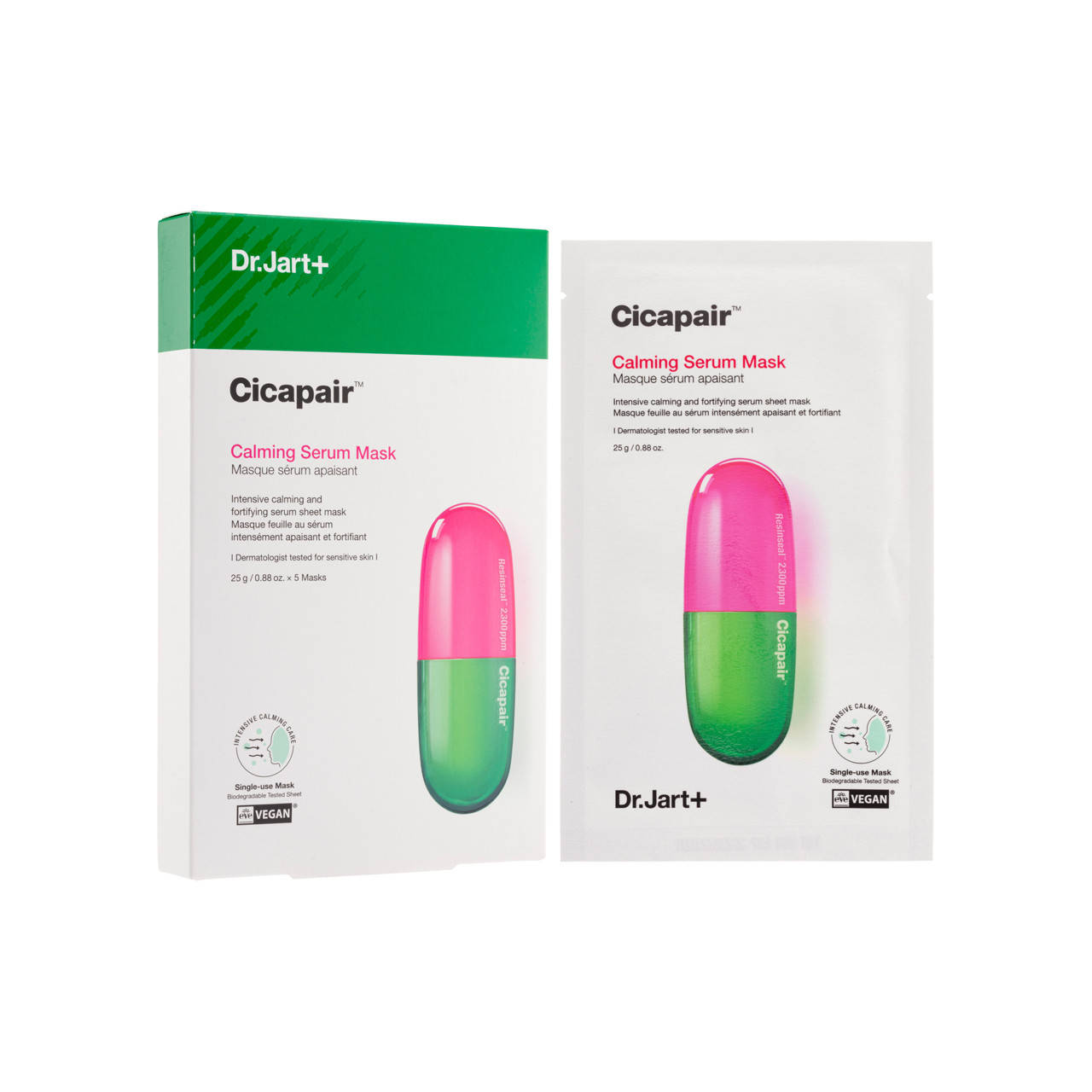 

Успокаивающая тканевая маска Dr. Jart+ Cicapair Tiger Grass Calming Mask, 25 г