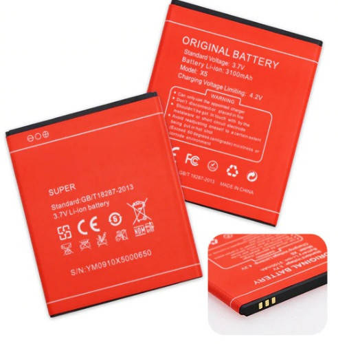 

Аккумулятор для мобильного телефона Doogee X5 Super, усиленный, (Li-ion 3.7V 3100mAh)