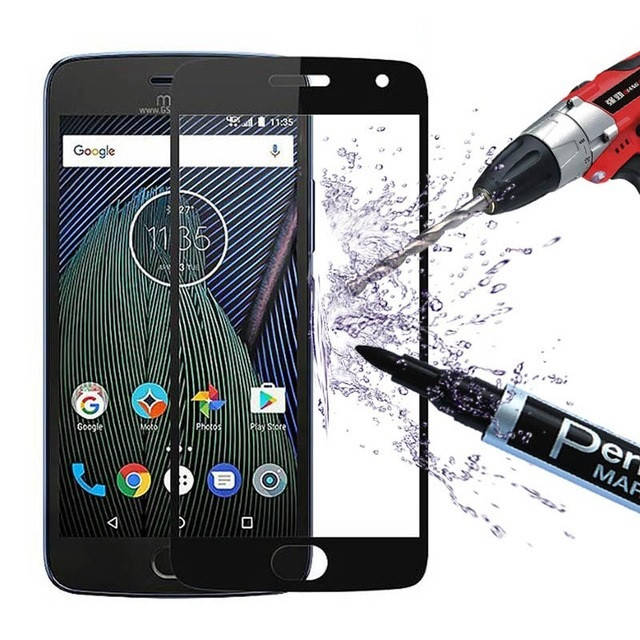 

3D Стекло Motorola Moto M (XT1663) с рамкой ( ) 2396 МирАкс, Черный