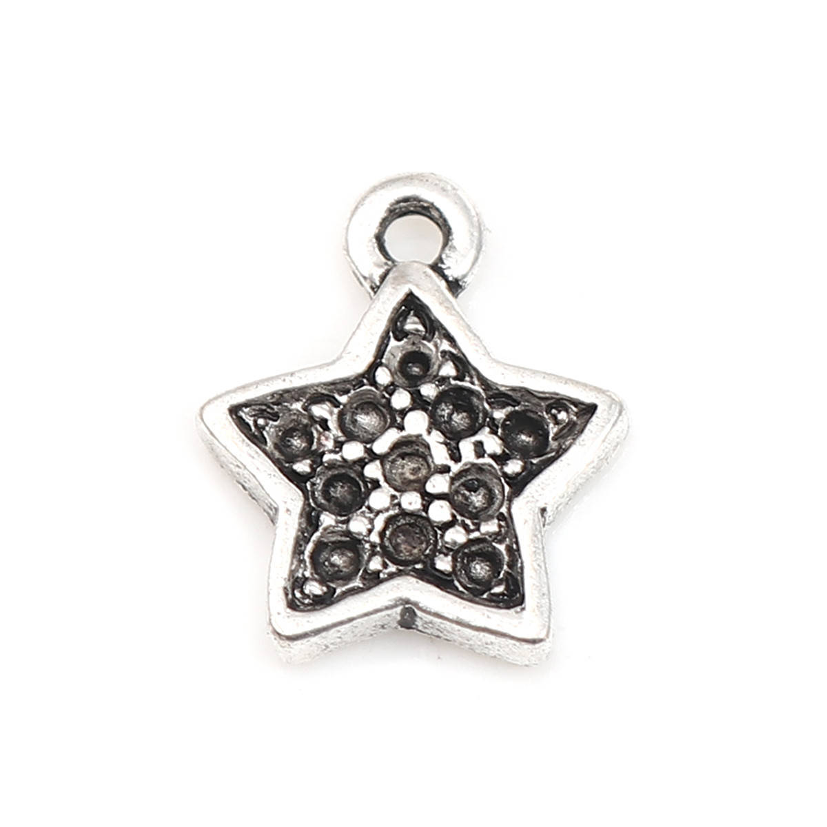 

Подвеска “Звезда”, Античное серебро, Подходит под страз ss3, 12 mm x 10 mm