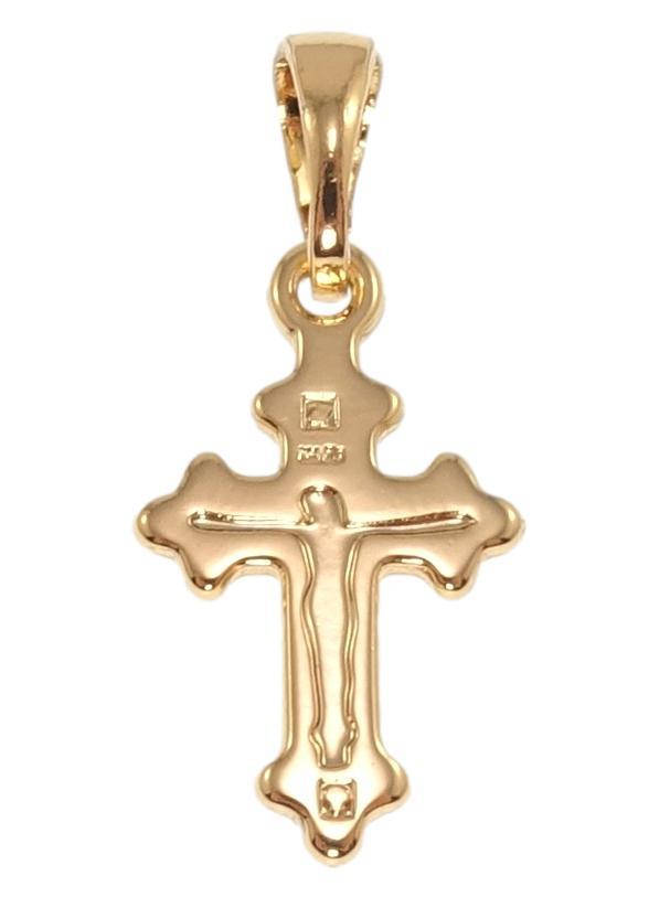 

Кулон Xuping Позолота 18K "Фигурный крест с Распятием" для цепочки до 5мм
