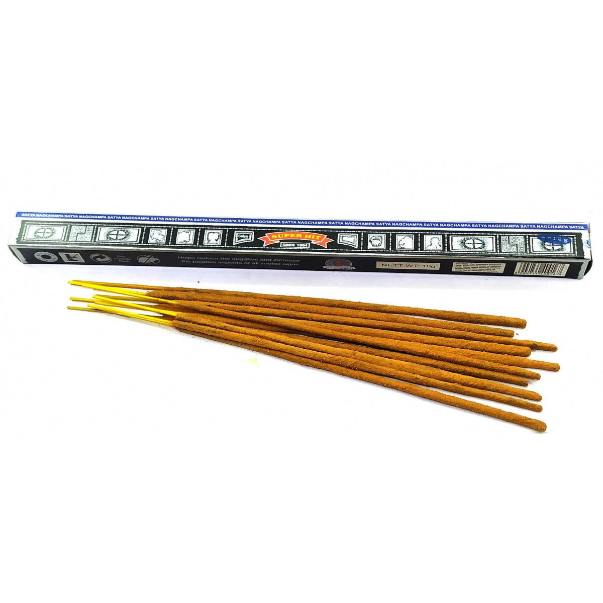 

Super hit (Супер Хит)(10 gms) (25/уп) (Satya) пыльцовое благовоние