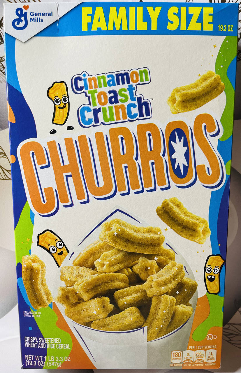 

Сухий сніданок Churros Cinnamon Toast Crunch з корицею