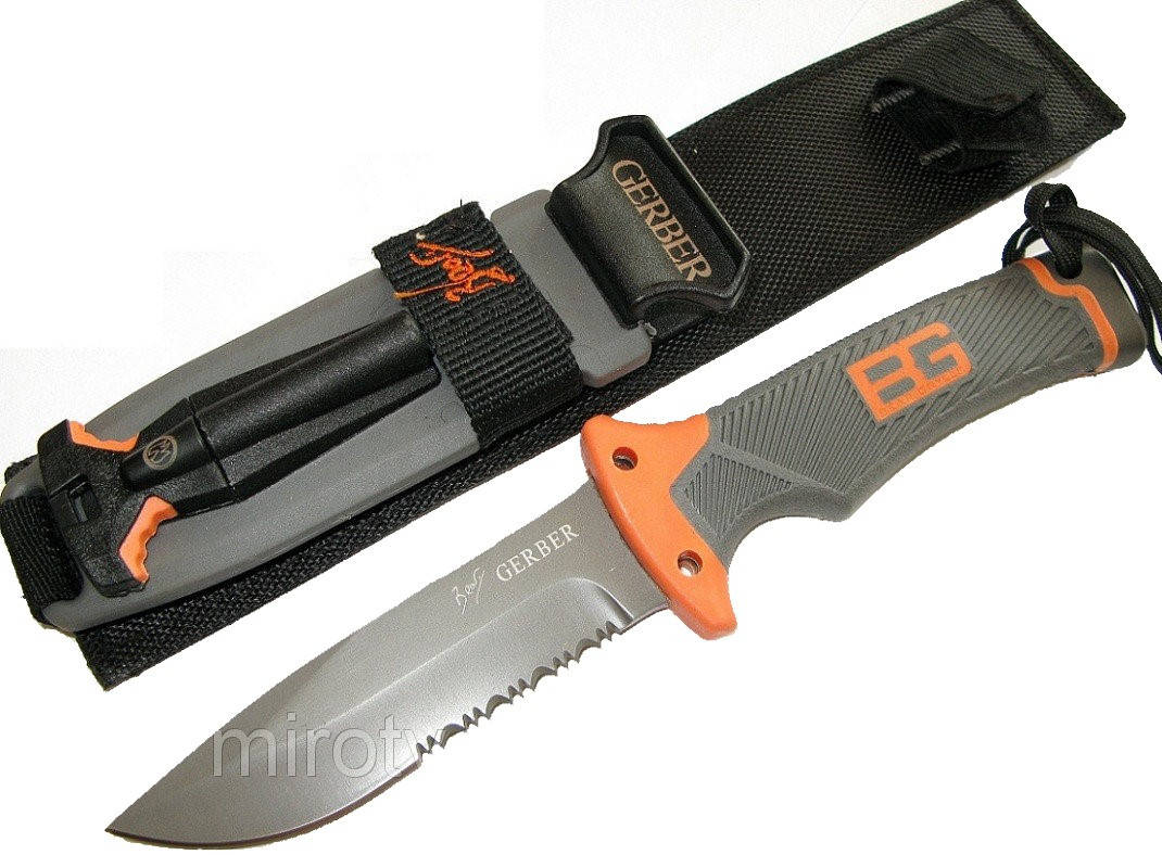 

Нож Gerber Bear Grylls Ultimate Fixed Blade, огниво, точилка, серейтор