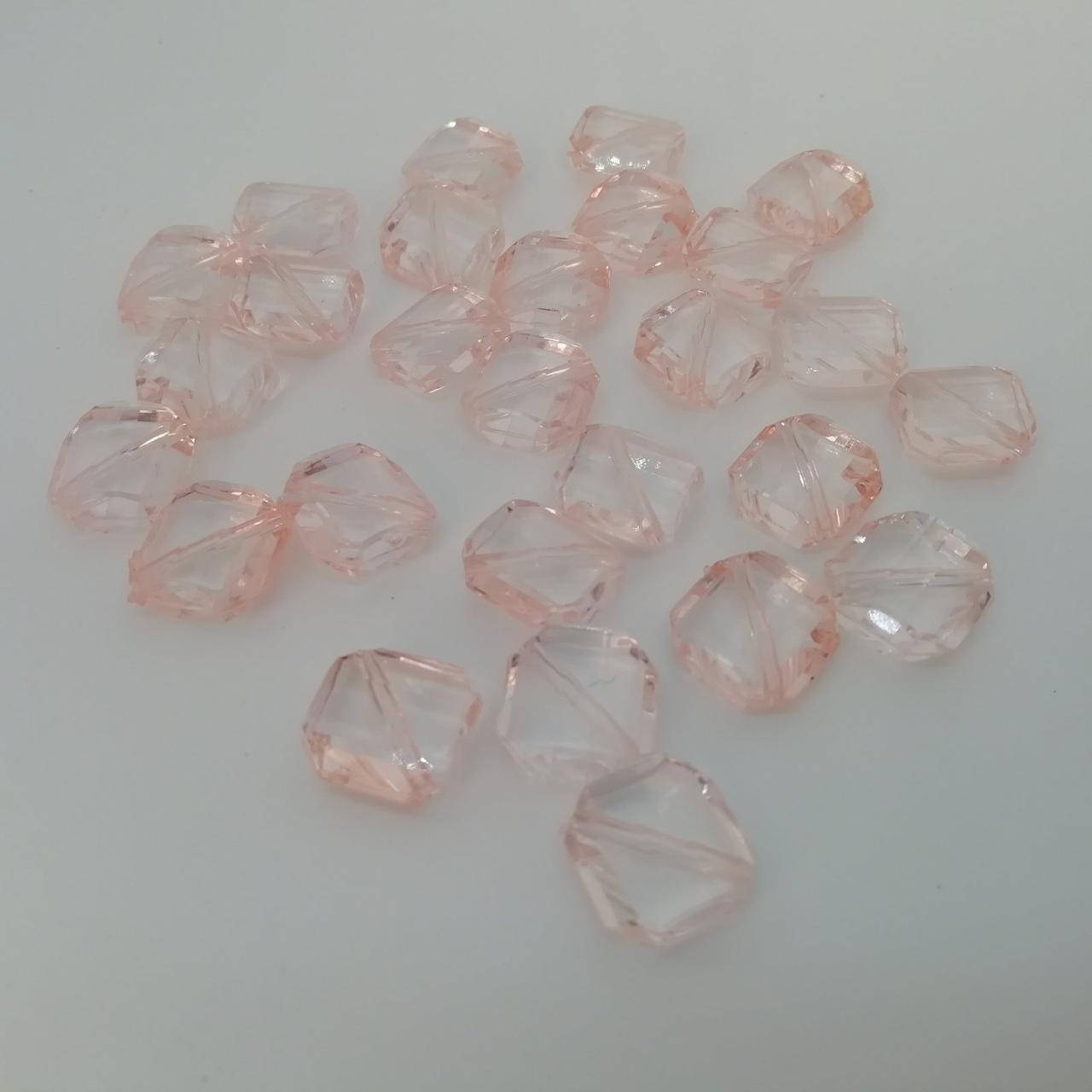 

Бусины акрил "Квадрат" абрикосовый 12 мм 500 грамм