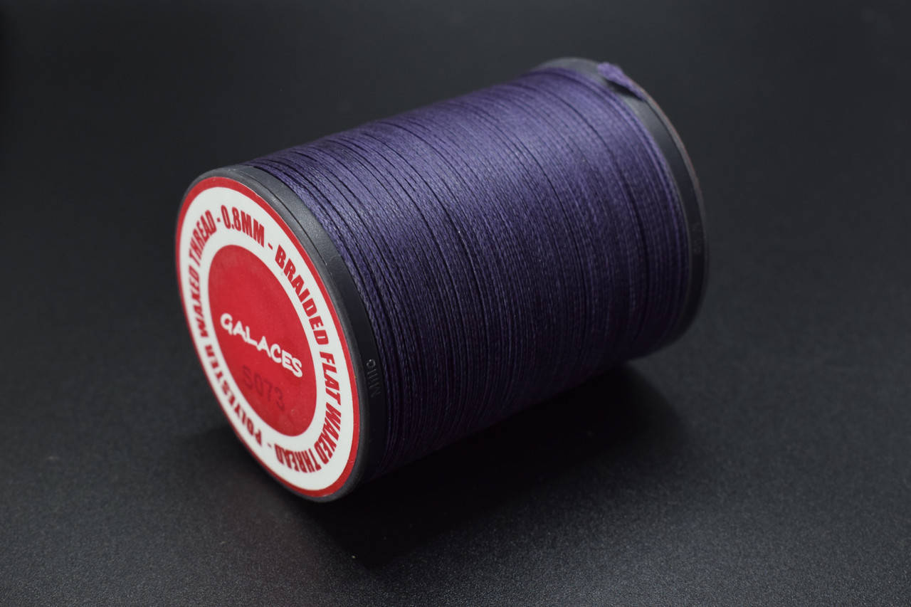 

Нить Galaces плоская вощенная 0.8 мм, темно фиолетовый (s073)