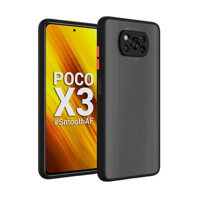 

Противоударный матовый чехол для Xiaomi Poco X3 Pro Черный