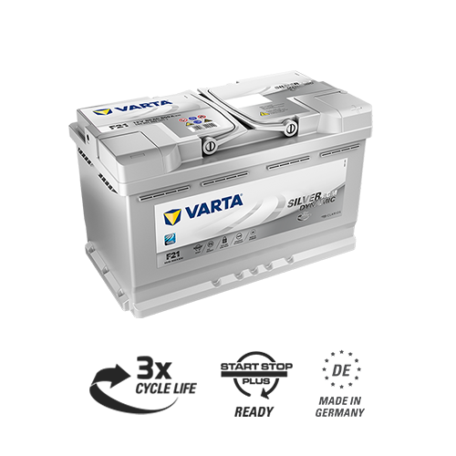 

Аккумулятор автомобильный Varta 6СТ-80 Silver Dynamic AGM (F21)