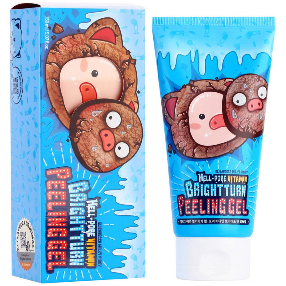 

Глубоко очищающий пилинг-гель для лица Elizavecca Milky Piggy Hell-pore Vitamin Bright Turn Peeling Gel 150 мл