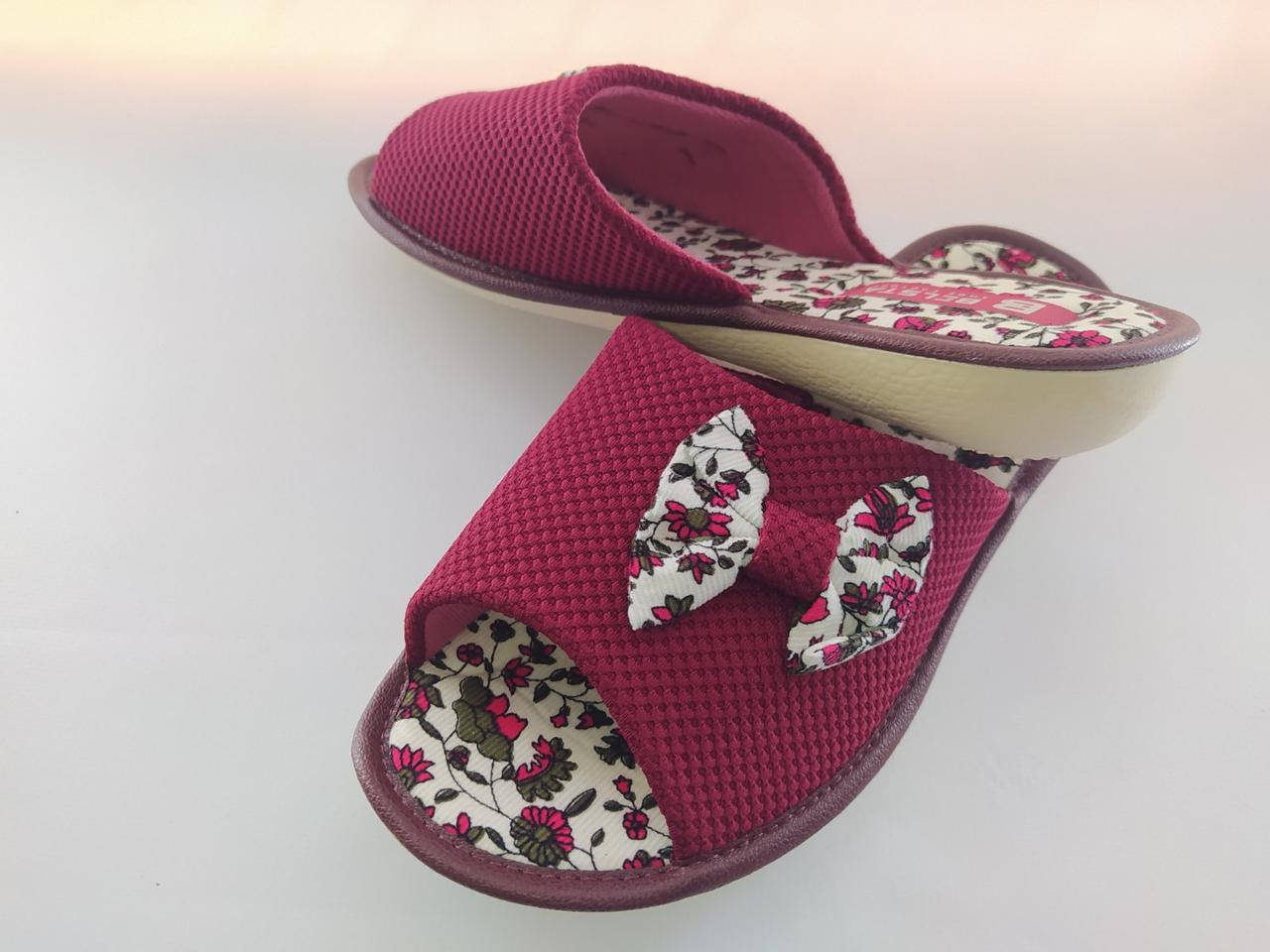 

Женские комнатные тапочки белста размеры ( 39.), Бордовый