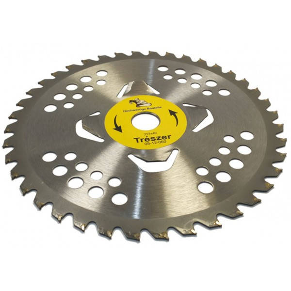 

Ніж TRÉSZER мотокоси 40 зубів 255мм, твердосплавна напайка