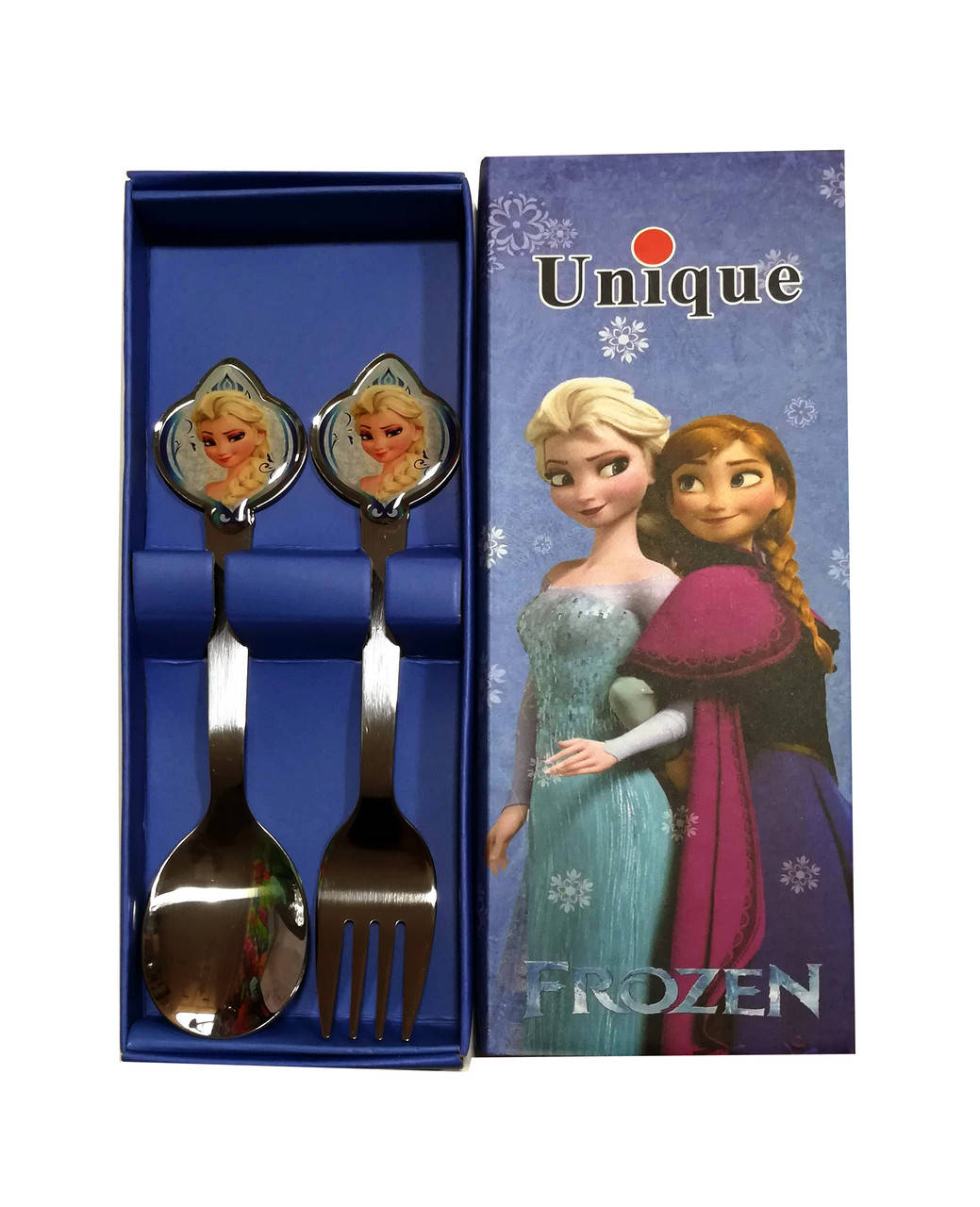 

Набор детских столовых приборов ложка и вилка Холодное сердце, Разные цвета