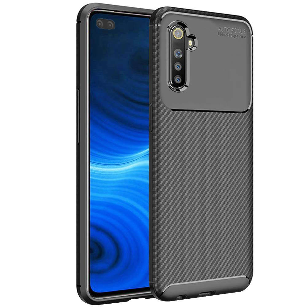 

Чехол Carbon Case для Realme 6 Pro Black, Черный