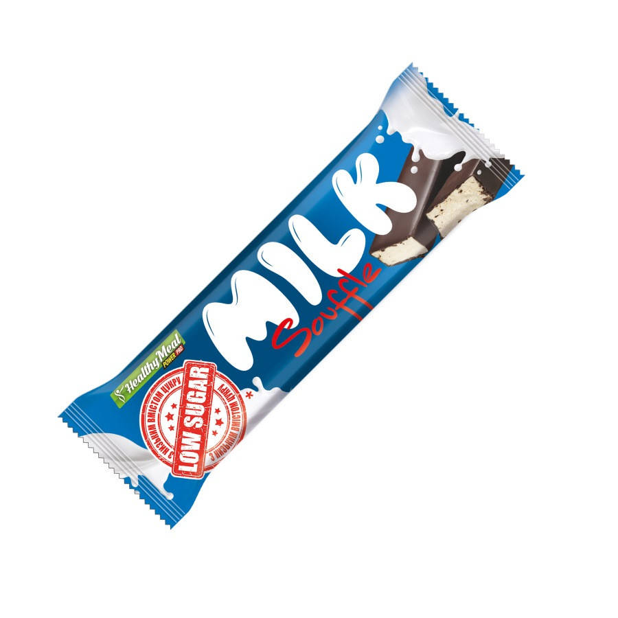 

Батончик Power Pro Souffle Milk Cуфле Low Sugar, 30 грамм, сливки