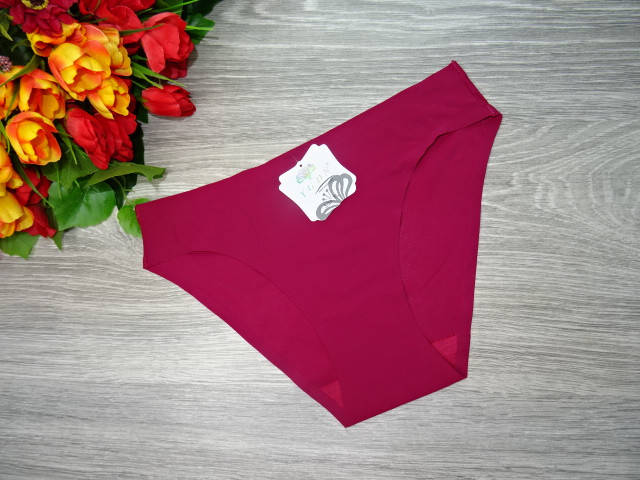 

Трусики бесшовные YGDN проклееный край (0670) винный