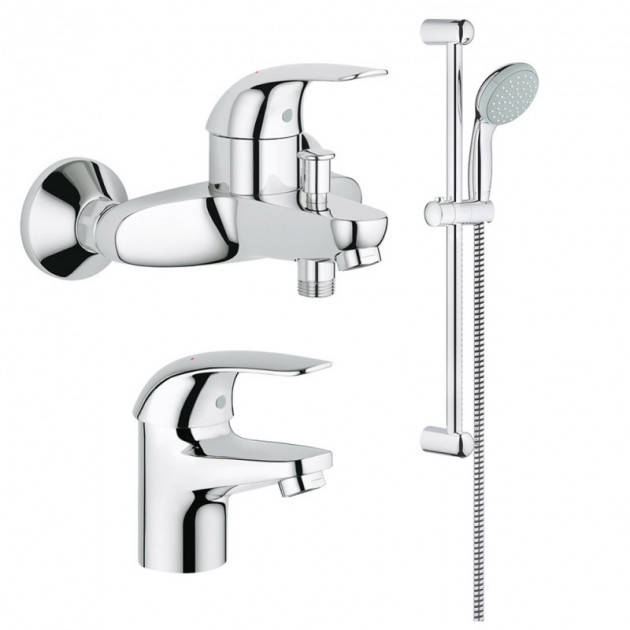 

Набор смесителей Grohe Euroeco 124428, Хром