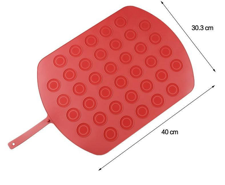 

Коврик силиконовый 40 х 33 см для выпечки макарун двухсторонний