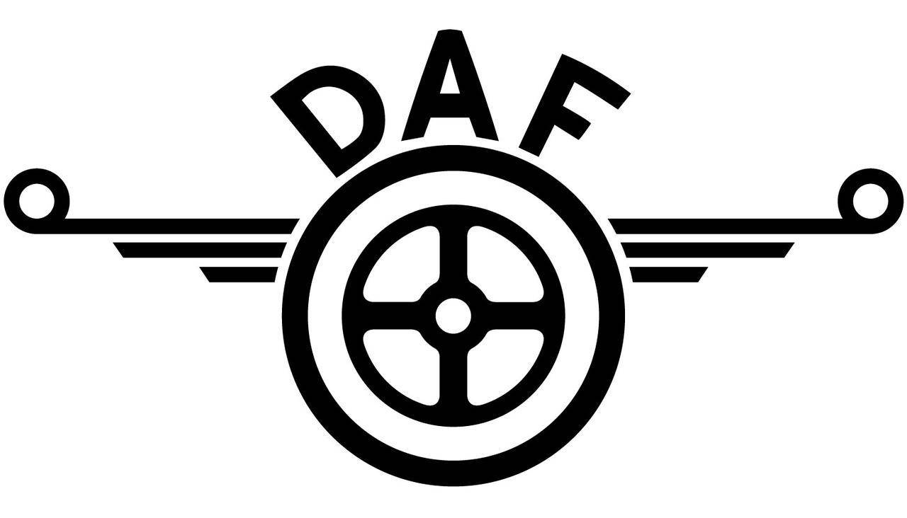 

Виниловая наклейка "DAF лого" 13х25 см, Белый