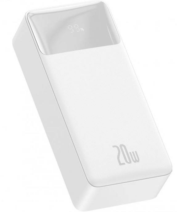 

Power Bank (30000mah) Baseus Bipow 20W White, Белый