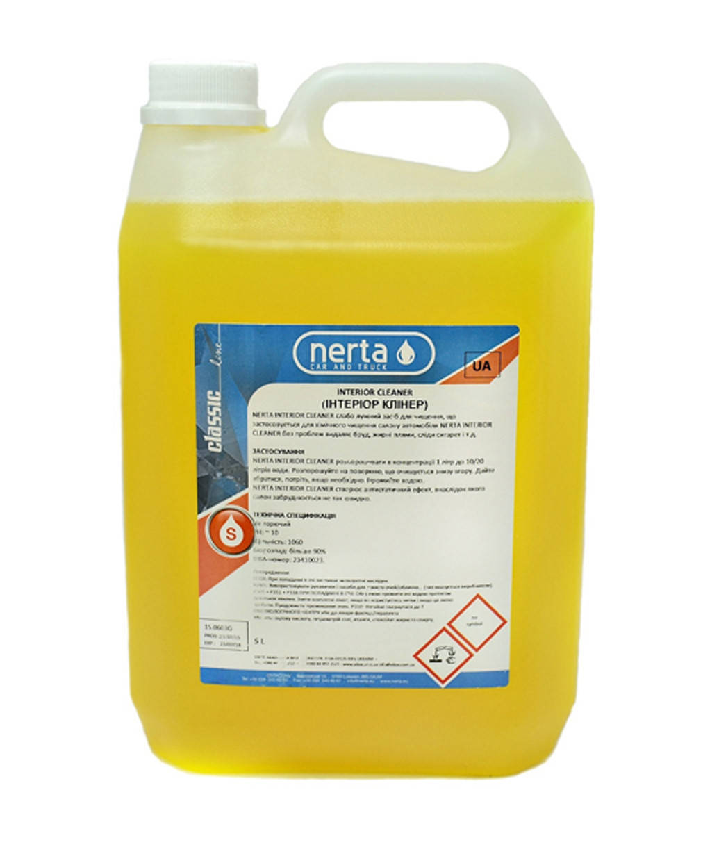 

Nerta Средство для химчистки салона Interior Cleaner 5л конц от 1:10 до 1:30