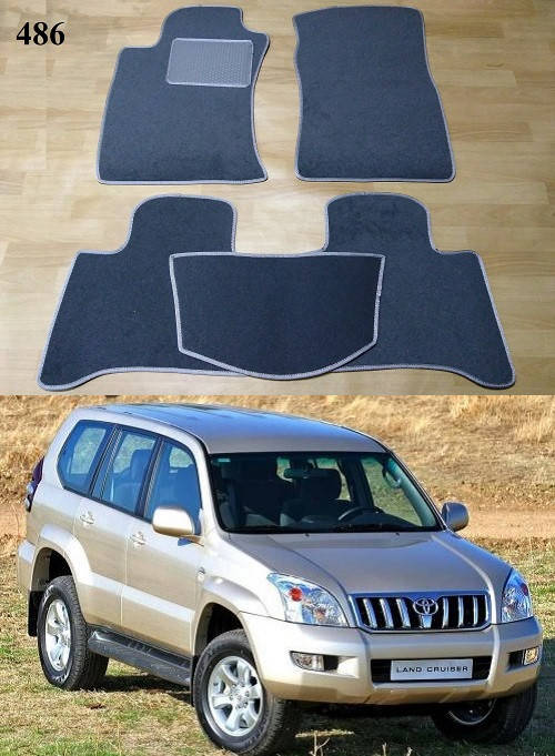 

Коврики на Toyota LC Prado 120 '03-09. Текстильные автоковрики