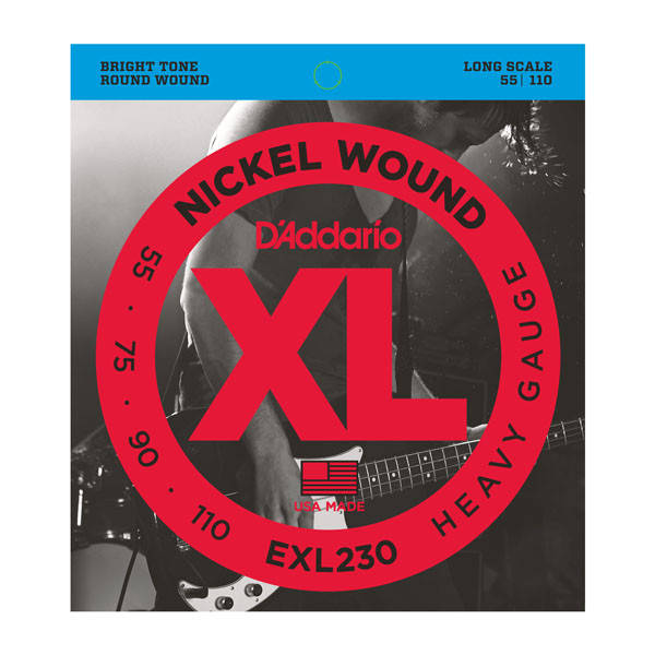 

Струны для бас-гитар D`ADDARIO EXL230 XL HEAVY 55-110
