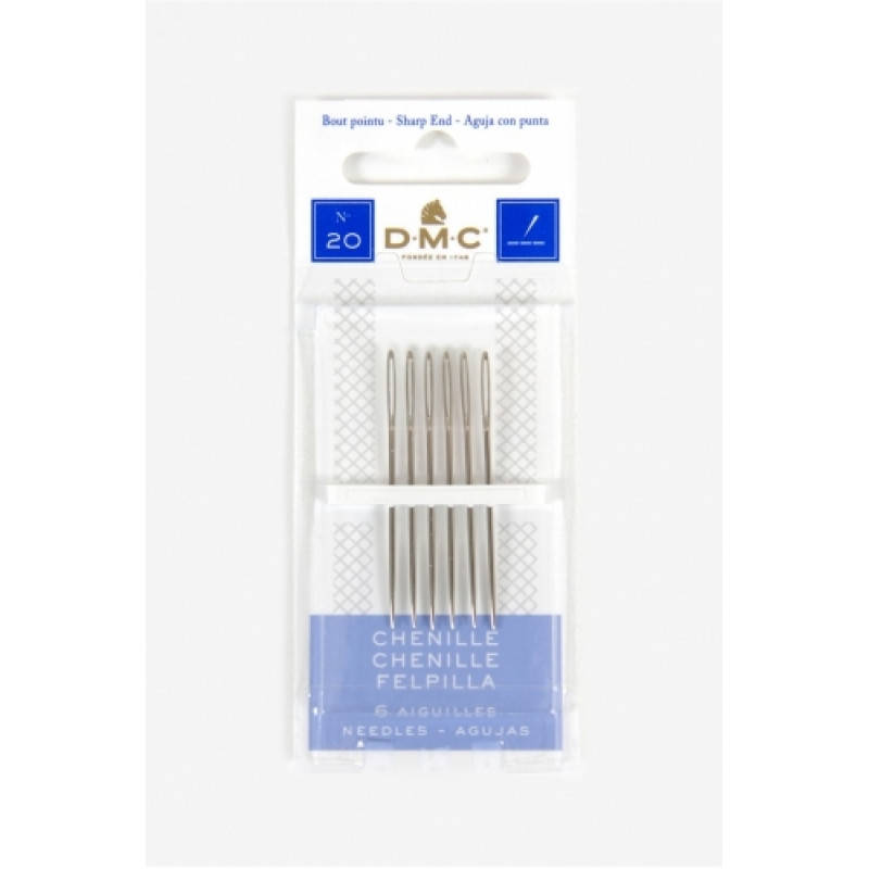 

Игла DMC (Франция) Иглы шенил №20 (6 шт) вышивка бисером, нитками, лентами, гладью